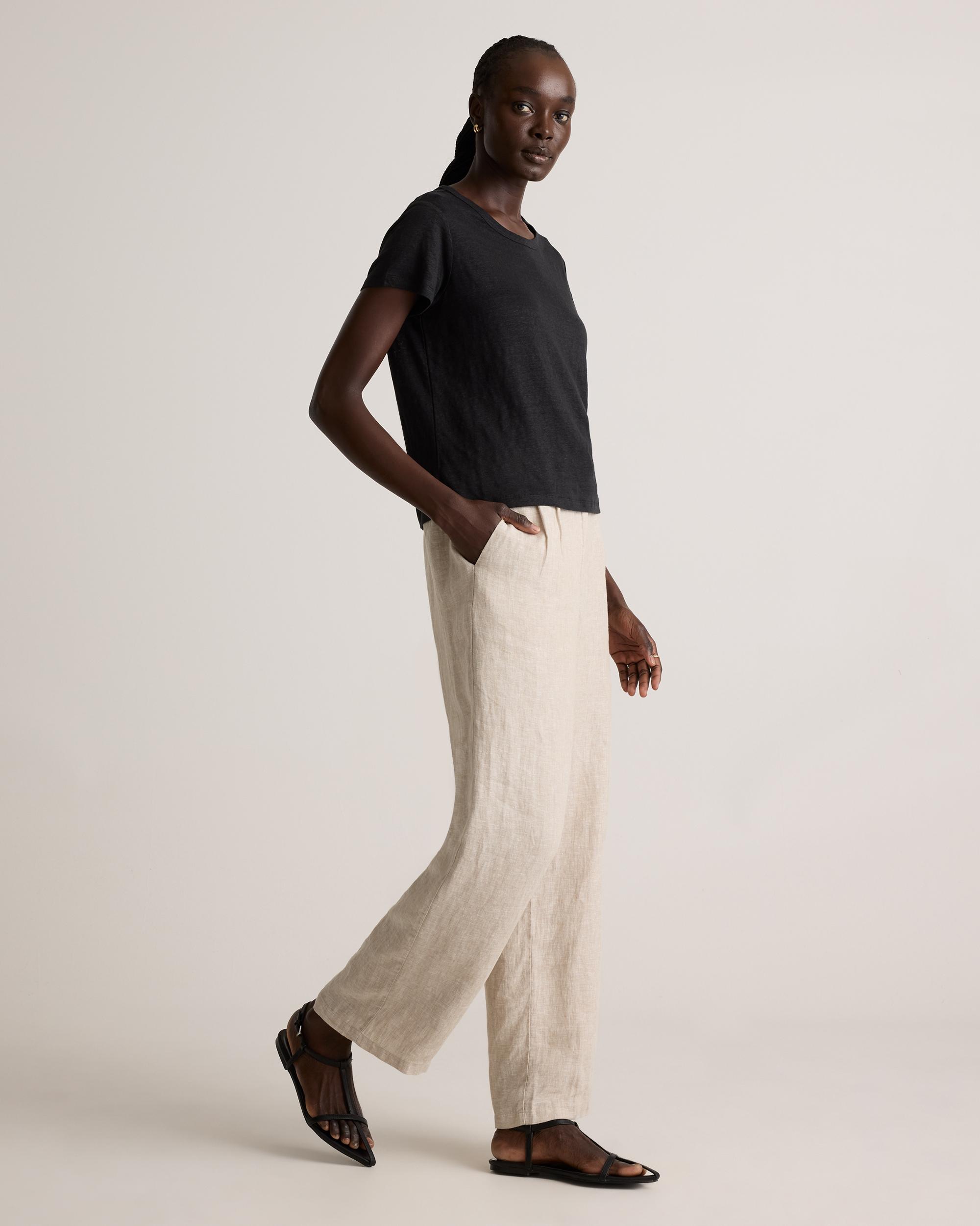 Quince | Women's 100% European Linen Jersey T-Shirt Size XS Product Image