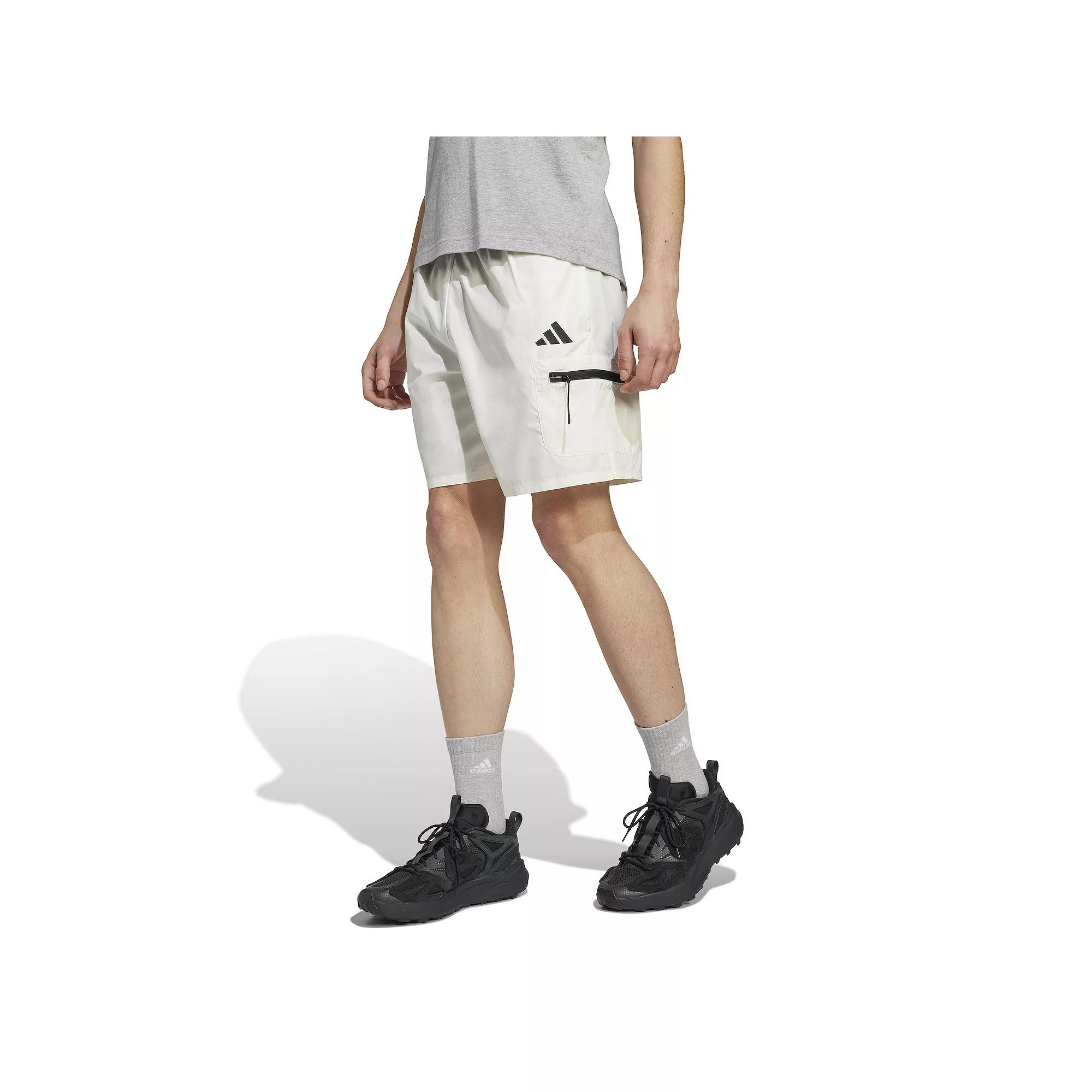 Men's adidas City Escape Sportswear Shorts, Size: XXL, Off White Product Image