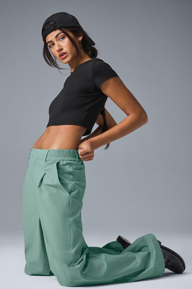 High-Waist Pursuit Trouser (Regular) - Botanical Green Product Image