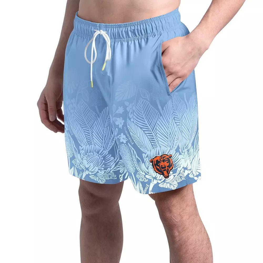 Men's Margaritaville Light Blue Chicago Bears Lagoon Fiesta Swim Shorts,  Product Image