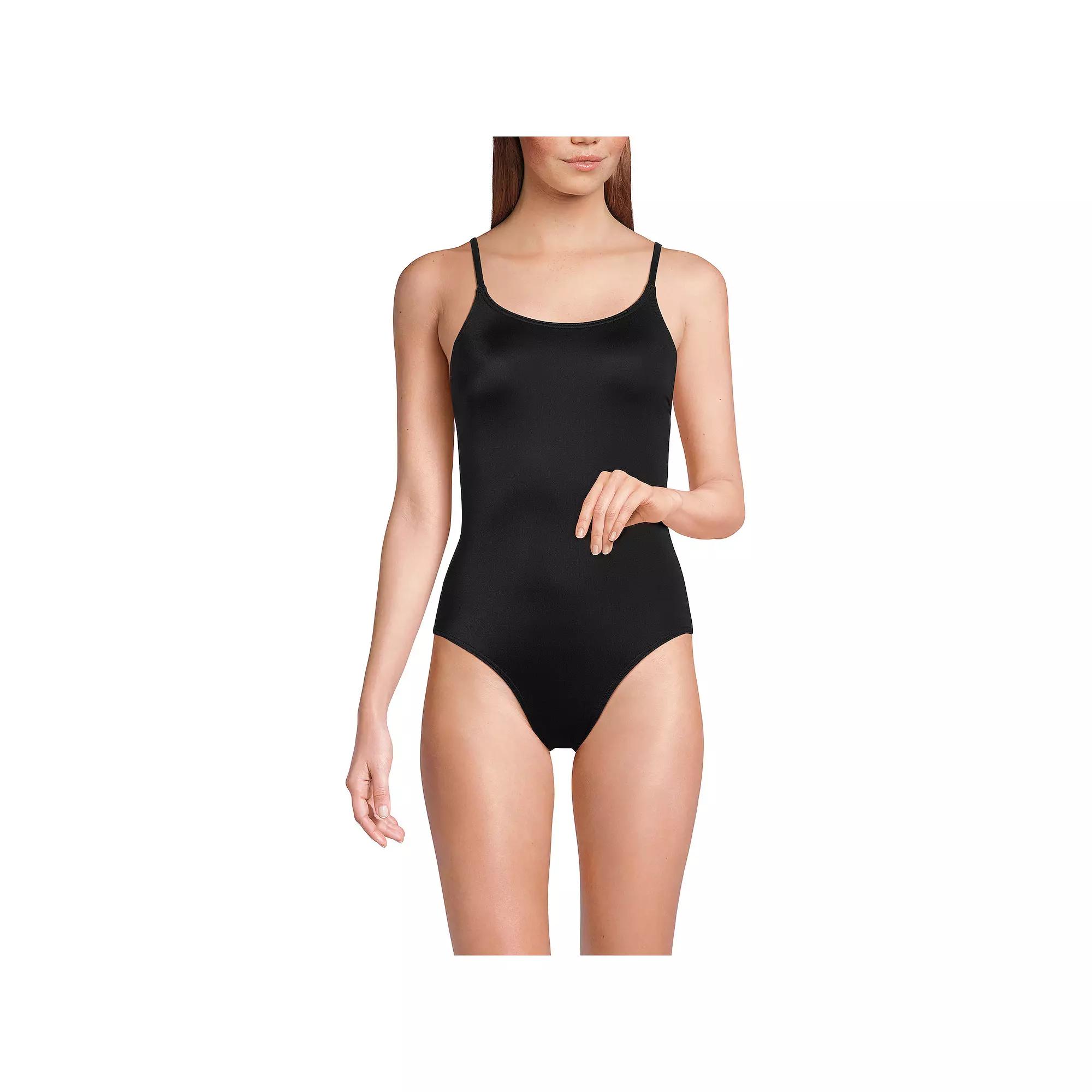 Women's Lands' End Chlorine Resistant Tugless One-Piece Swimsuit,  Product Image