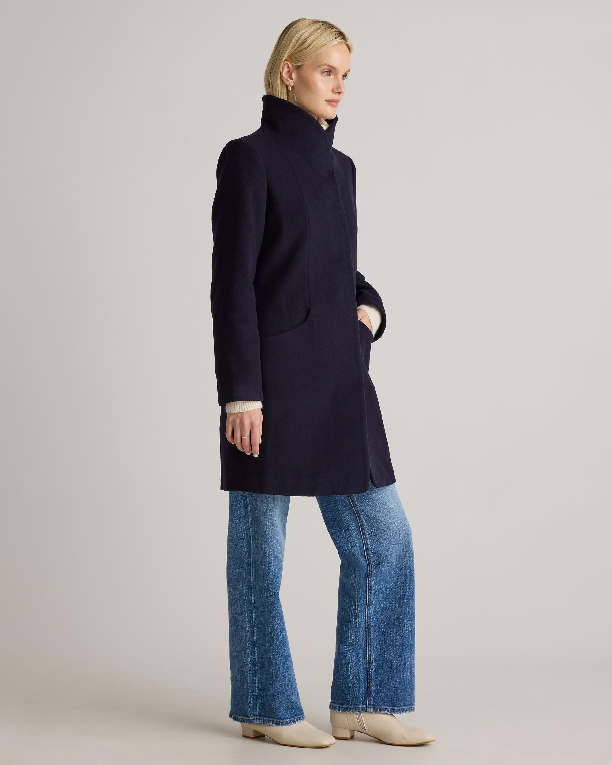 Quince | Women's Italian Wool Cocoon Coat Wool/Nylon Product Image