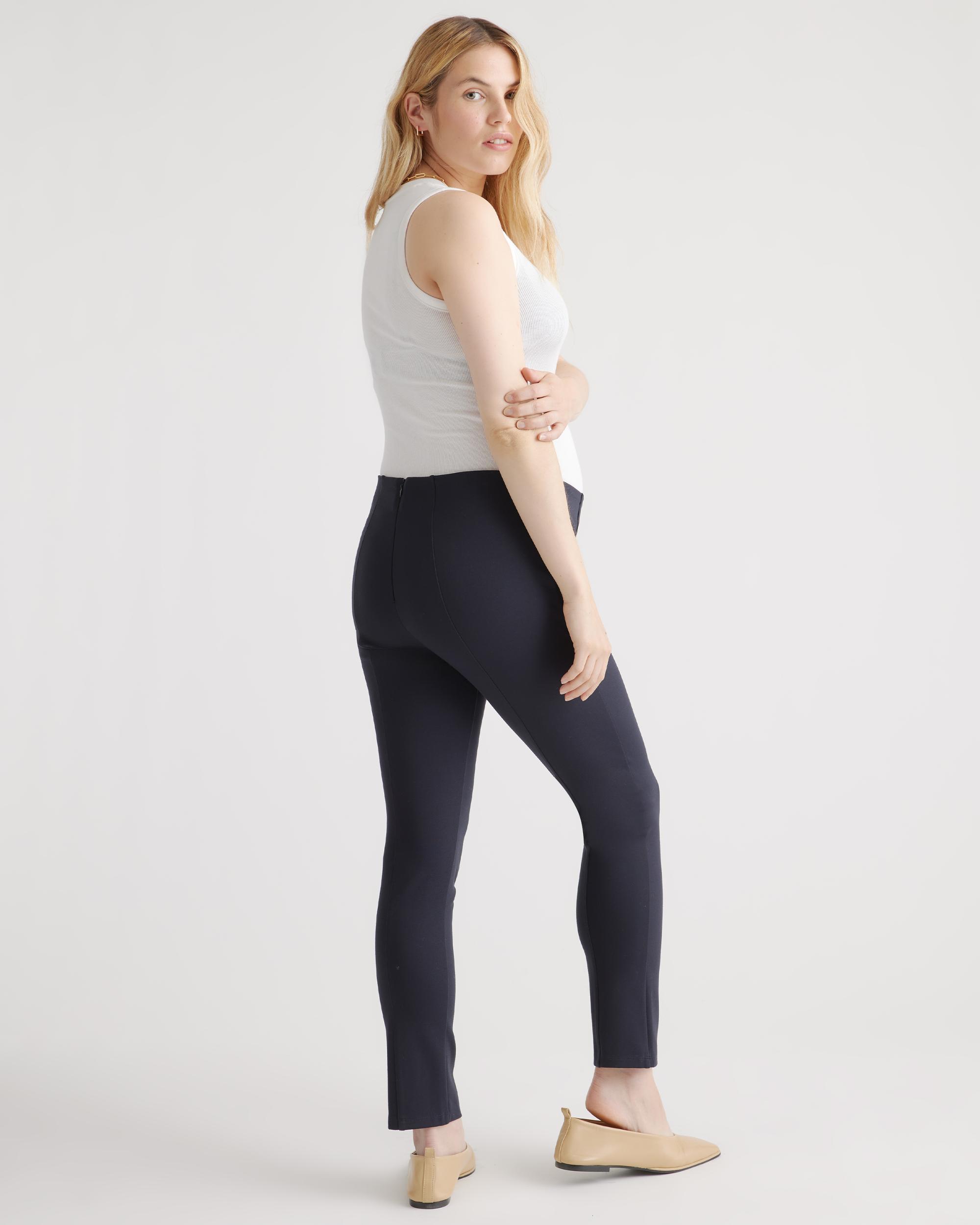 Quince | Women's Ultra-Stretch Ponte Maternity Ankle Pants Rayon Product Image
