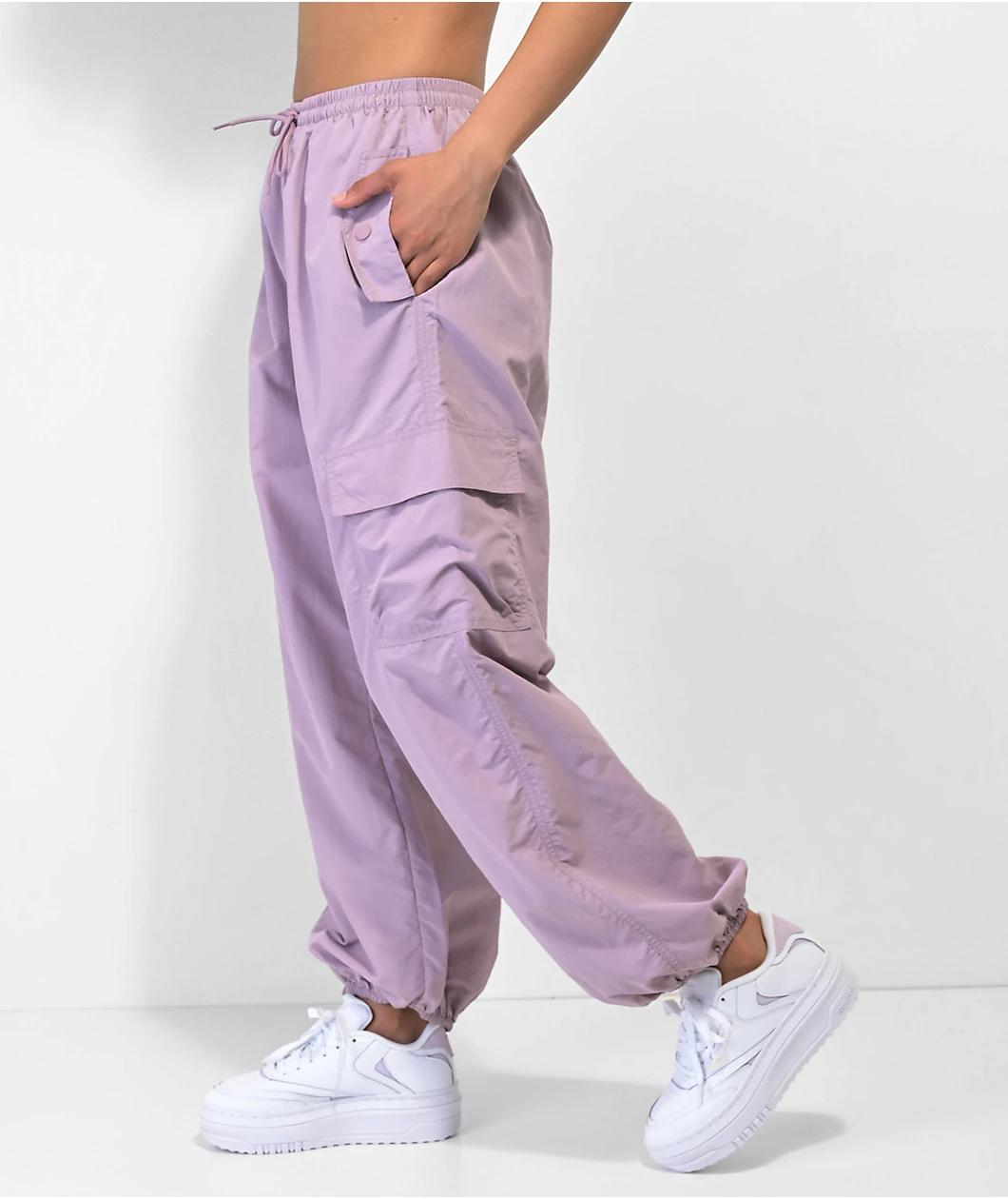 Ninth Hall Zane Sea Fog Purple Cargo Jogger Pants Product Image