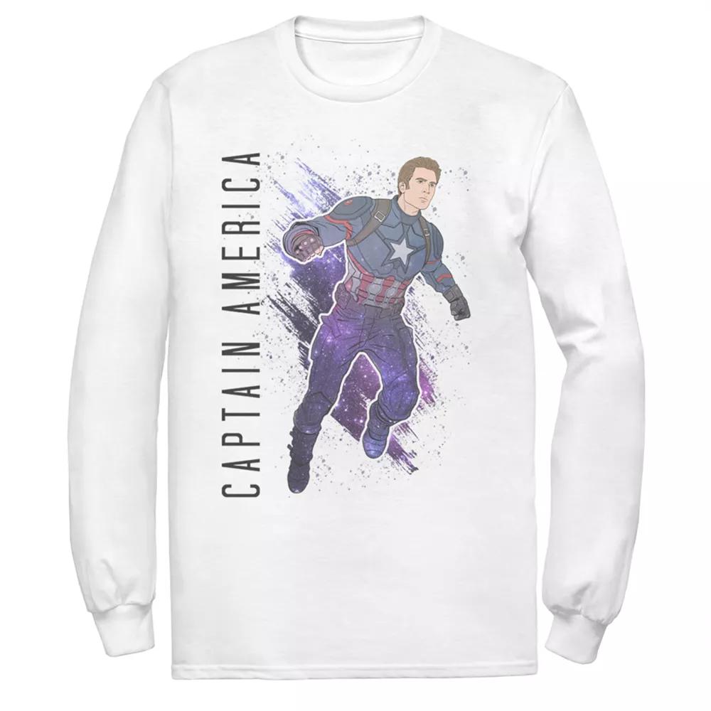 Men's Marvel Avengers Endgame Captain America Poster Tee, Size: Large, White Product Image