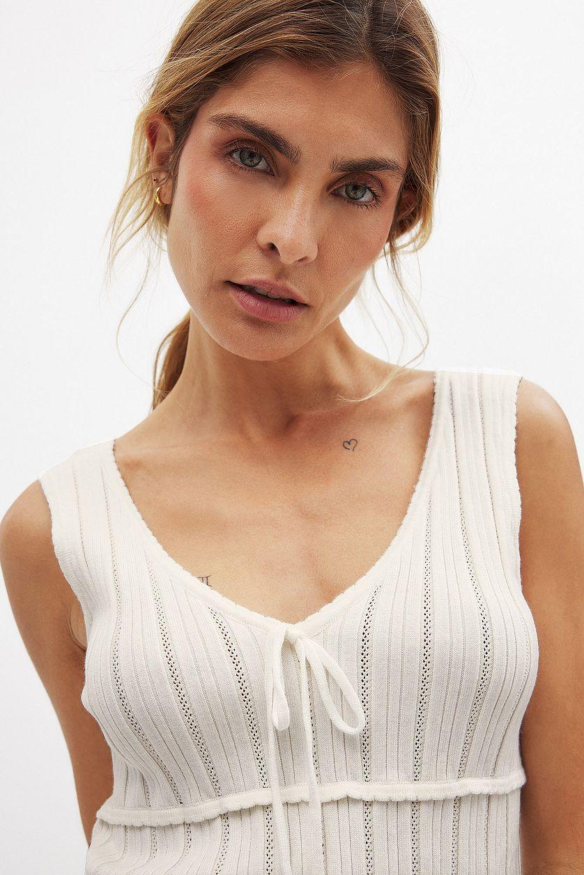 Knitted Bow Top Product Image