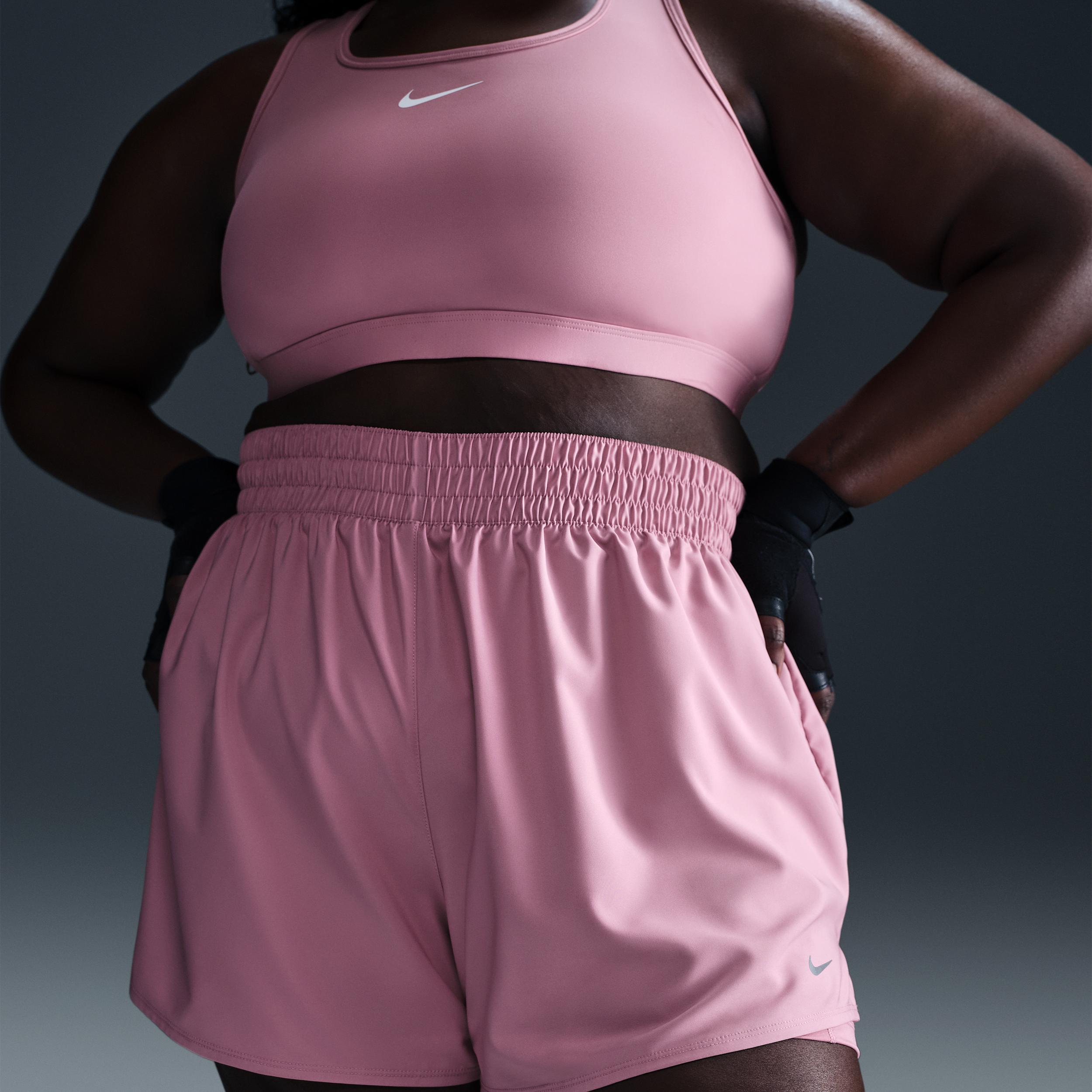 Nike Women's Dri-FIT One High-Waisted 3" 2-in-1 Shorts (Plus Size) Product Image
