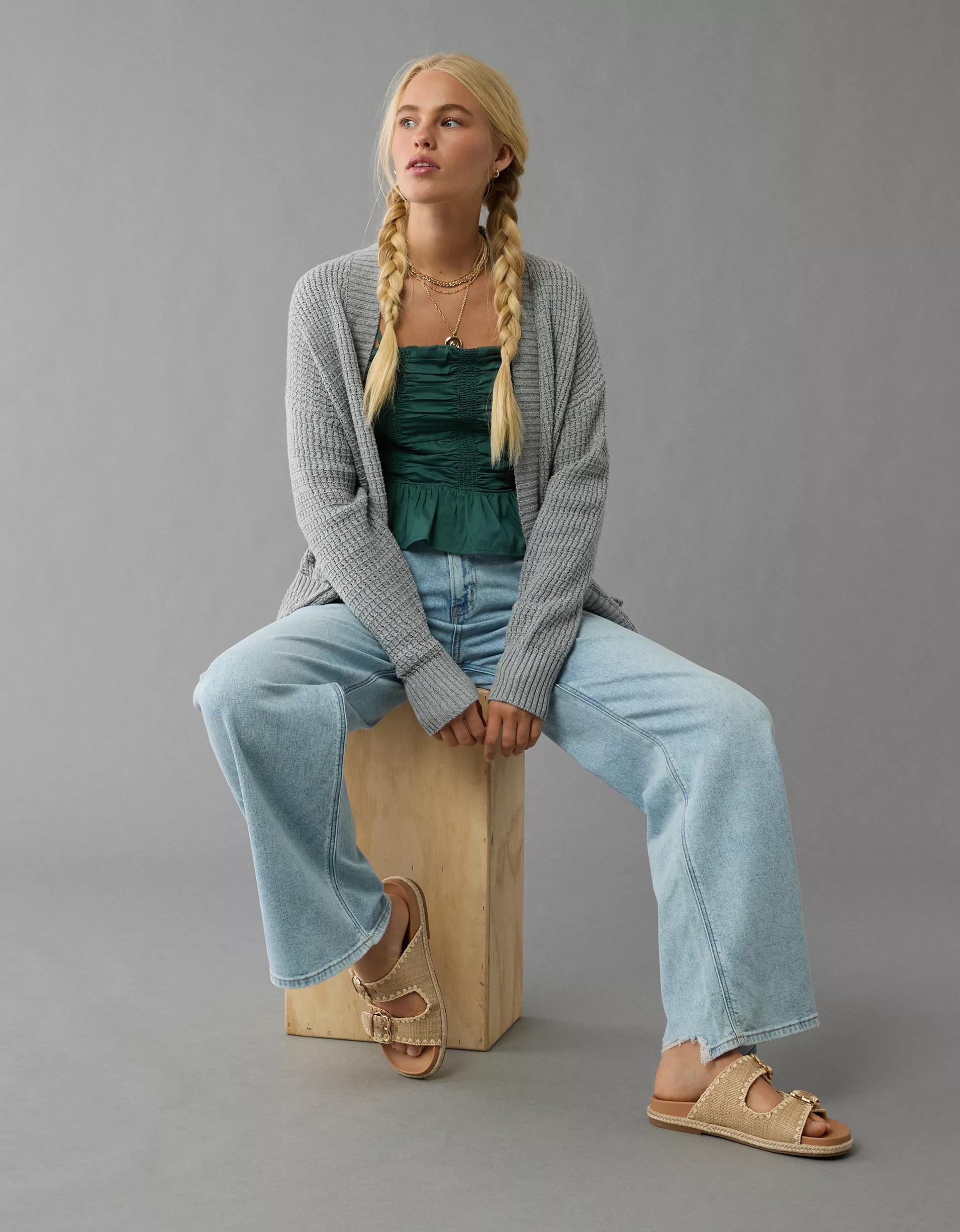 AE Open Stitch Cardigan Product Image