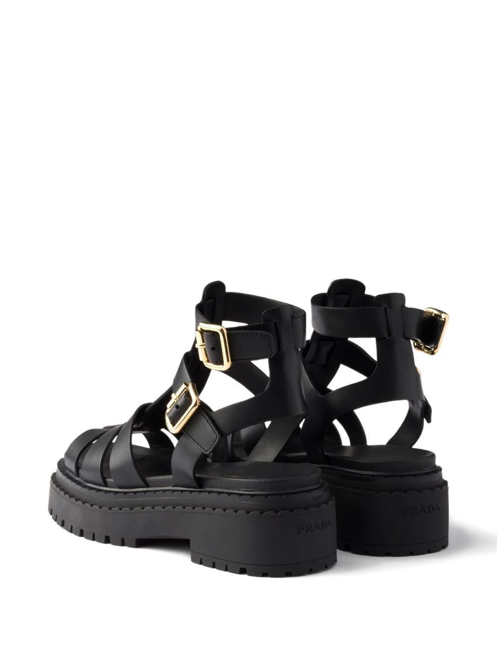 55mm leather buckle-strap sandals Product Image