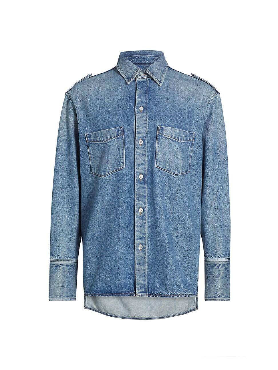 Womens Ari Denim Relaxed-Fit Shirt Product Image