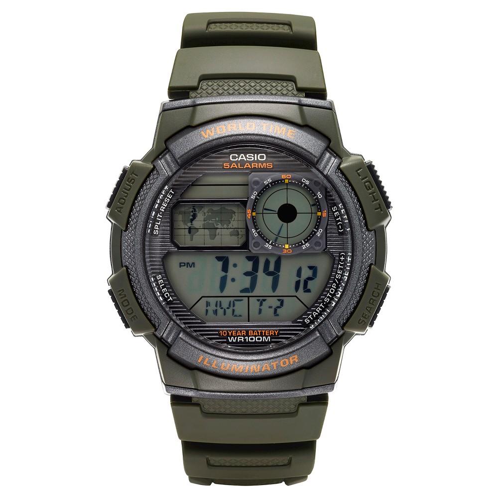 Casio Men's World Time Watch - Green (AE1000W-3AVCF) Product Image