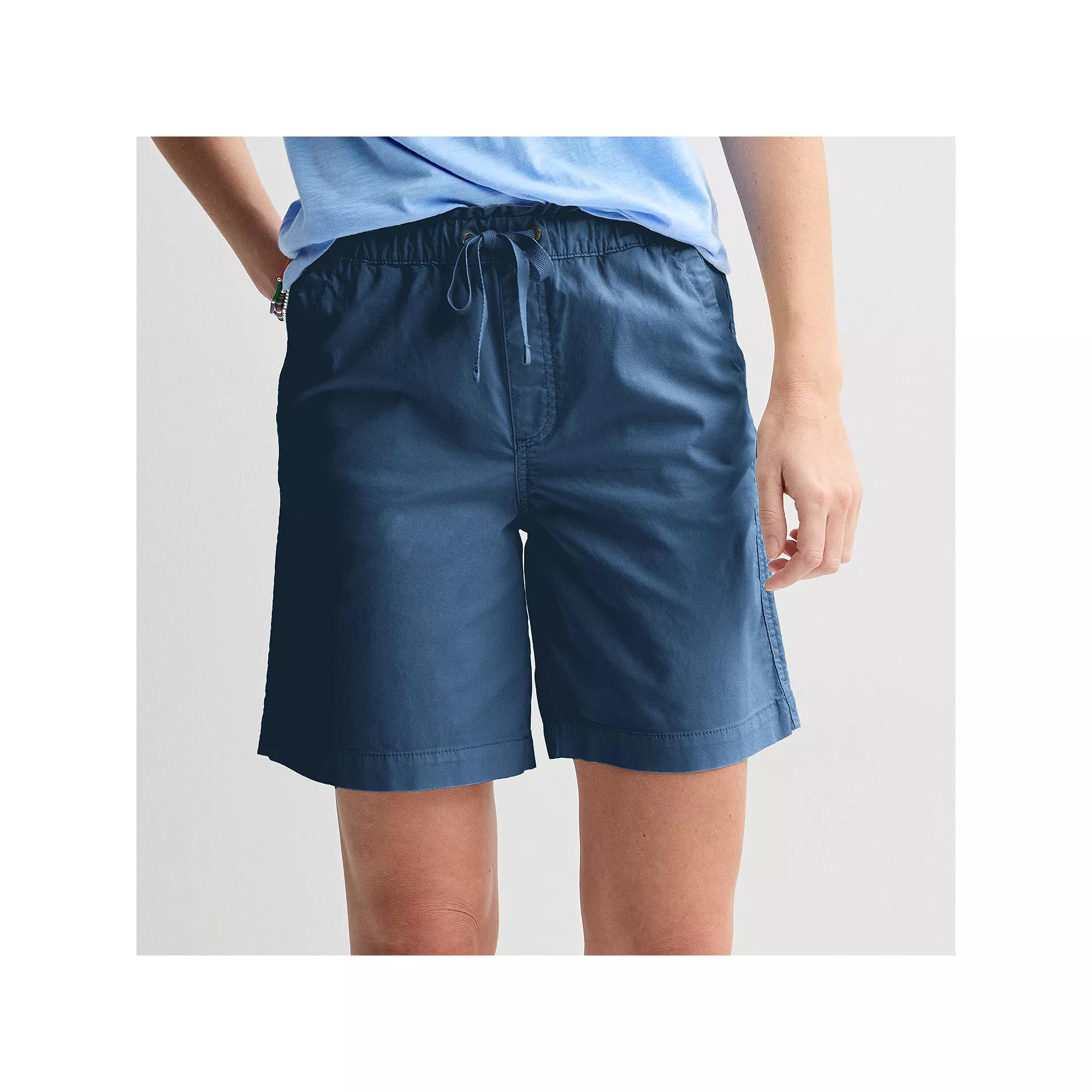 Women's Sonoma Goods For Life® Paperbag Waist Bermuda Shorts, Size: Small, Blue Product Image