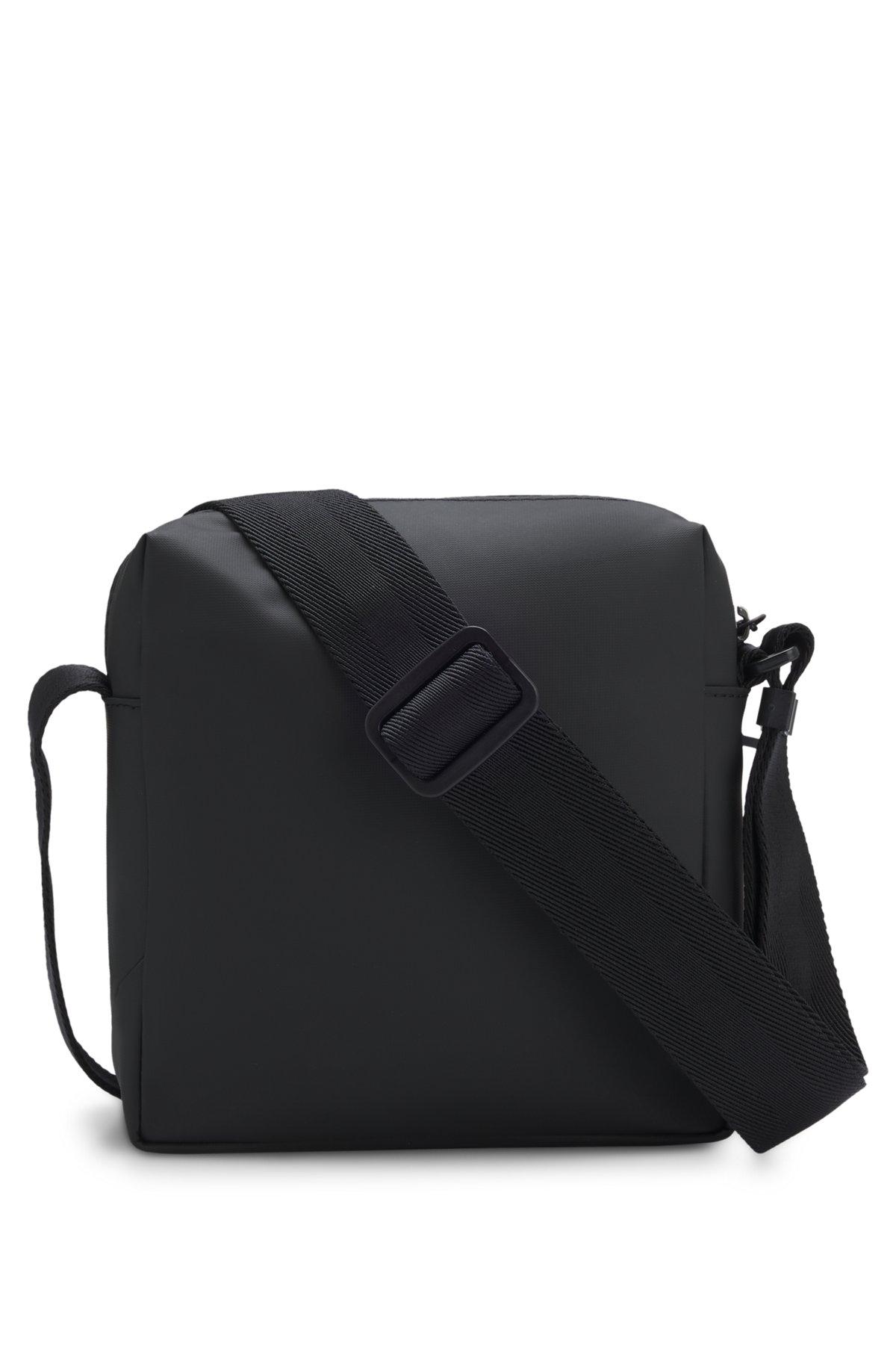 Reflective-detail reporter bag in faux leather Product Image