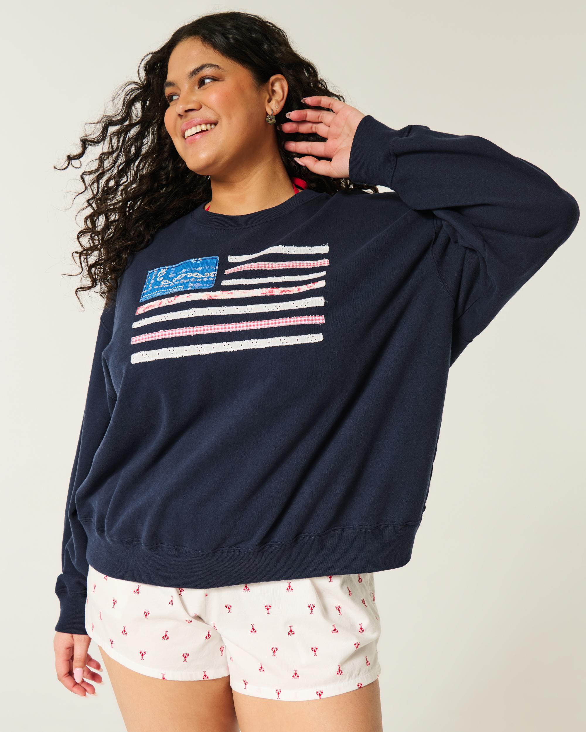 Easy American Honey Graphic Crew Sweatshirt Product Image