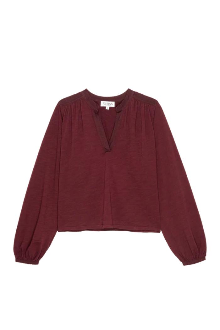 Maya Top- Bordeaux Product Image