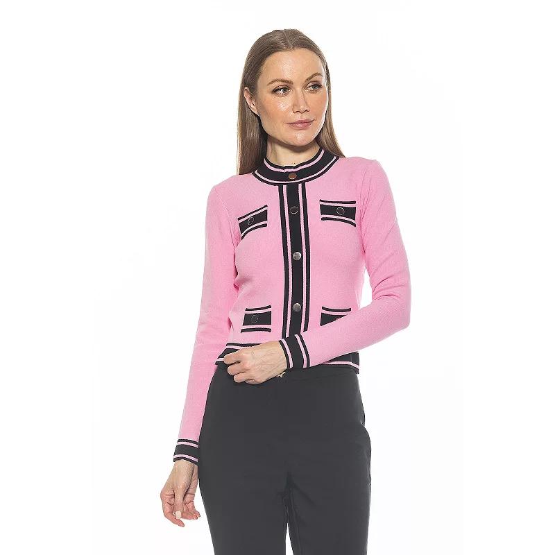 Women's ALEXIA ADMOR Kiley Long Sleeve Button Down Jacket Top,  Product Image