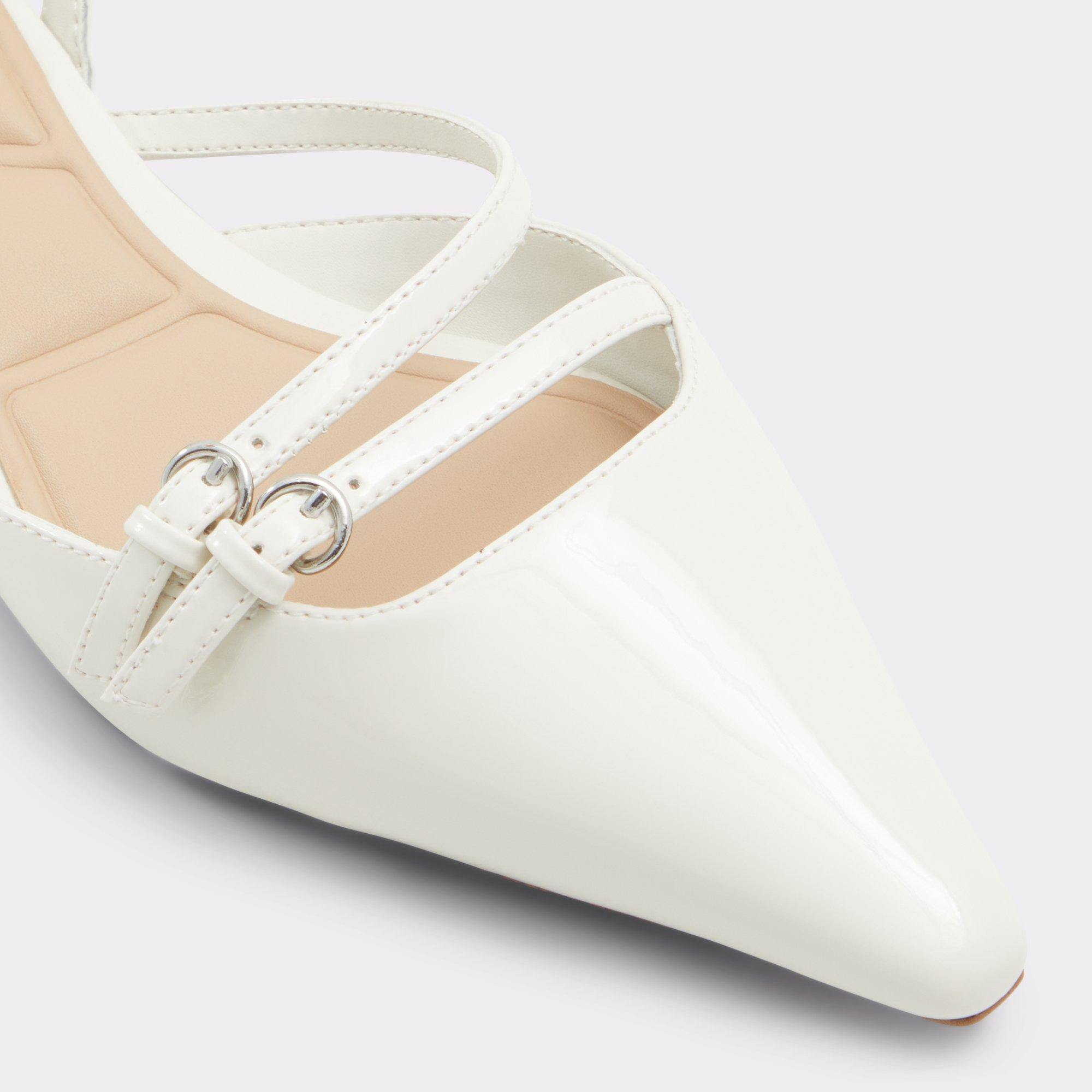 Alanie White/Bone Women's Ballet Flats | ALDO US Product Image