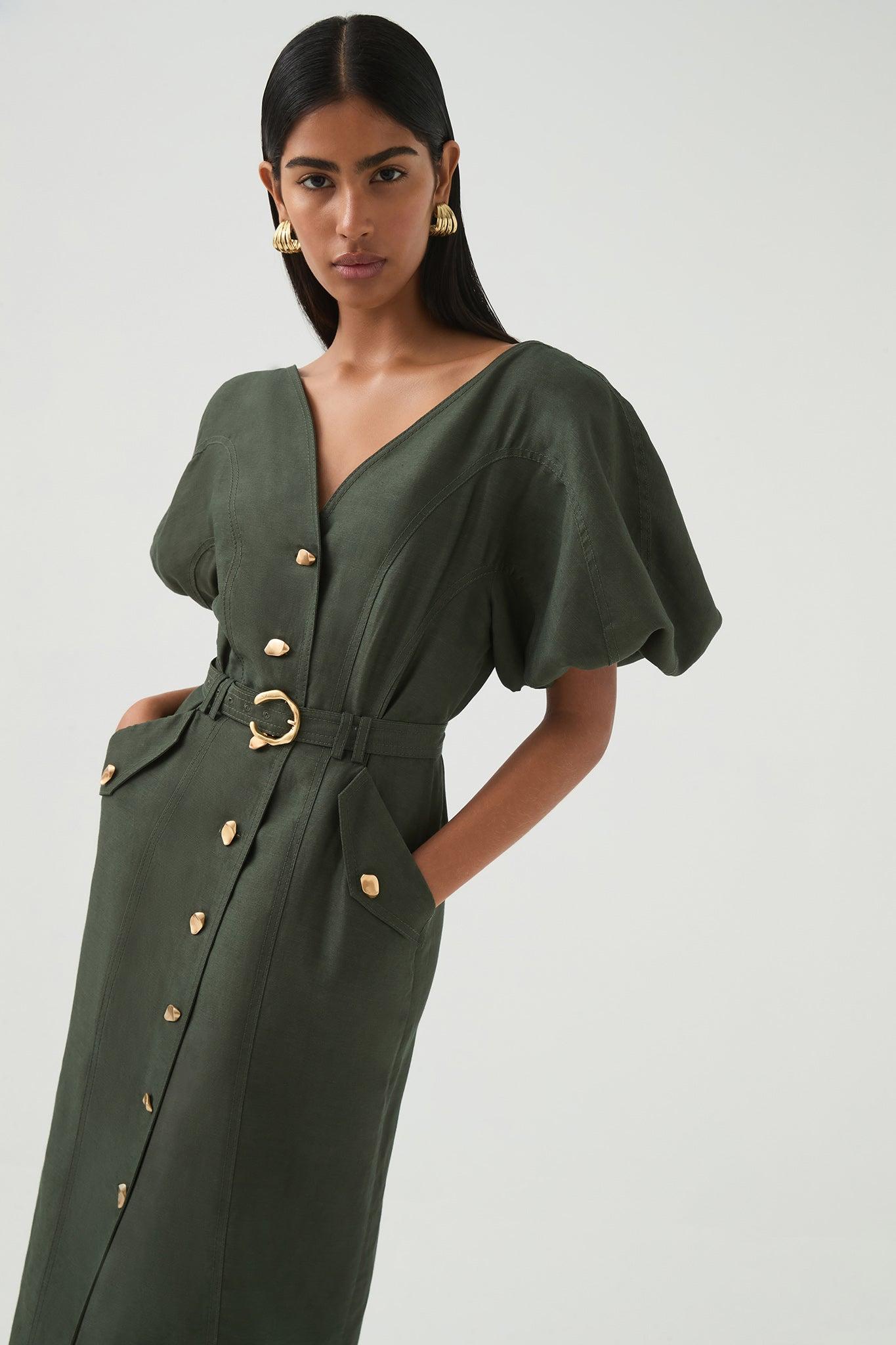 Paloma Utility Midi Dress Product Image