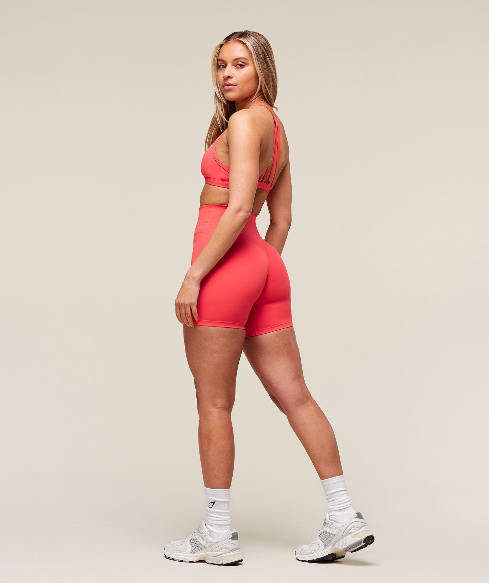 Gymshark Minimal Sports Bra - Coral Red Female Product Image