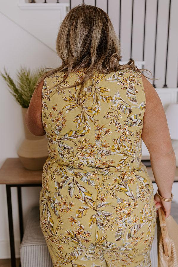 Vacay Bound Linen-Blend Vest Top Curves Product Image