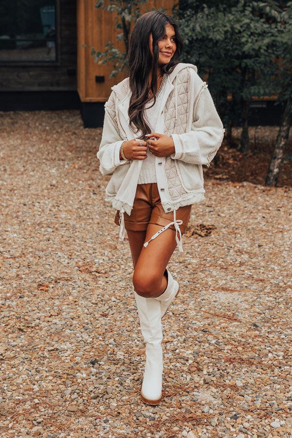 Misty Starlight Light Weight Knit Jacket in Ivory Product Image