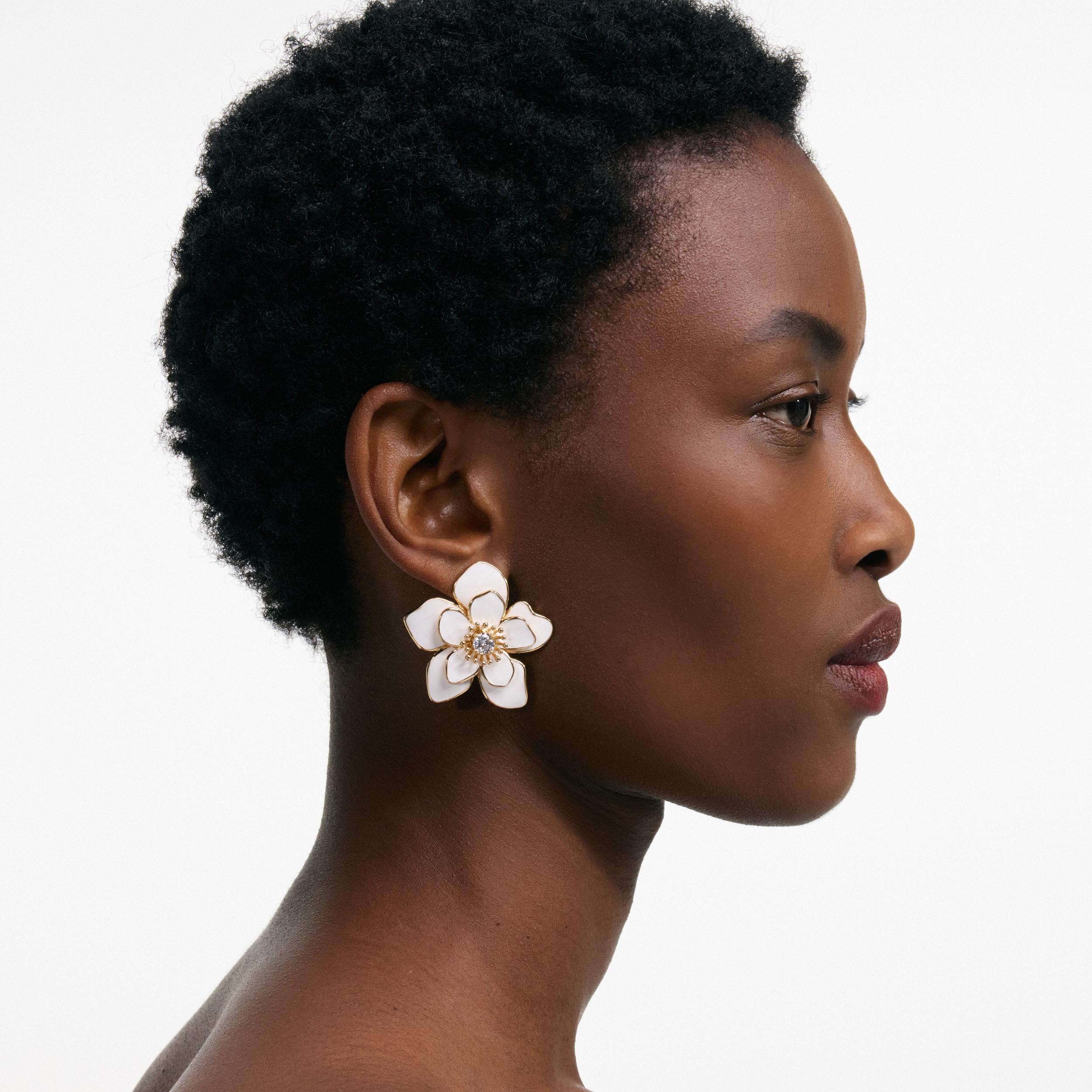 Enamel Flower Earrings Product Image