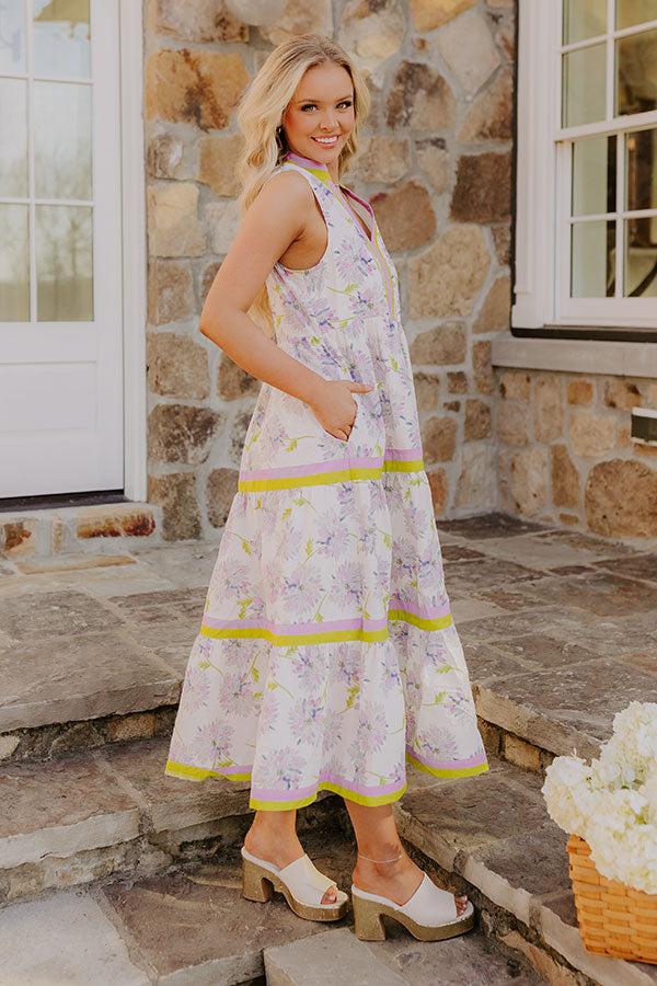 Wisteria Avenue Floral Midi Dress Product Image