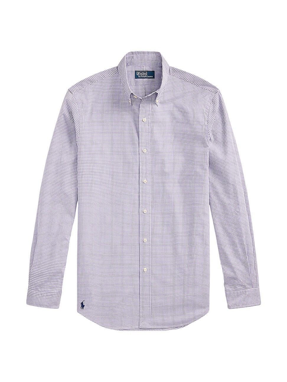 Mens Checked Poplin Classic-Fit Shirt Product Image