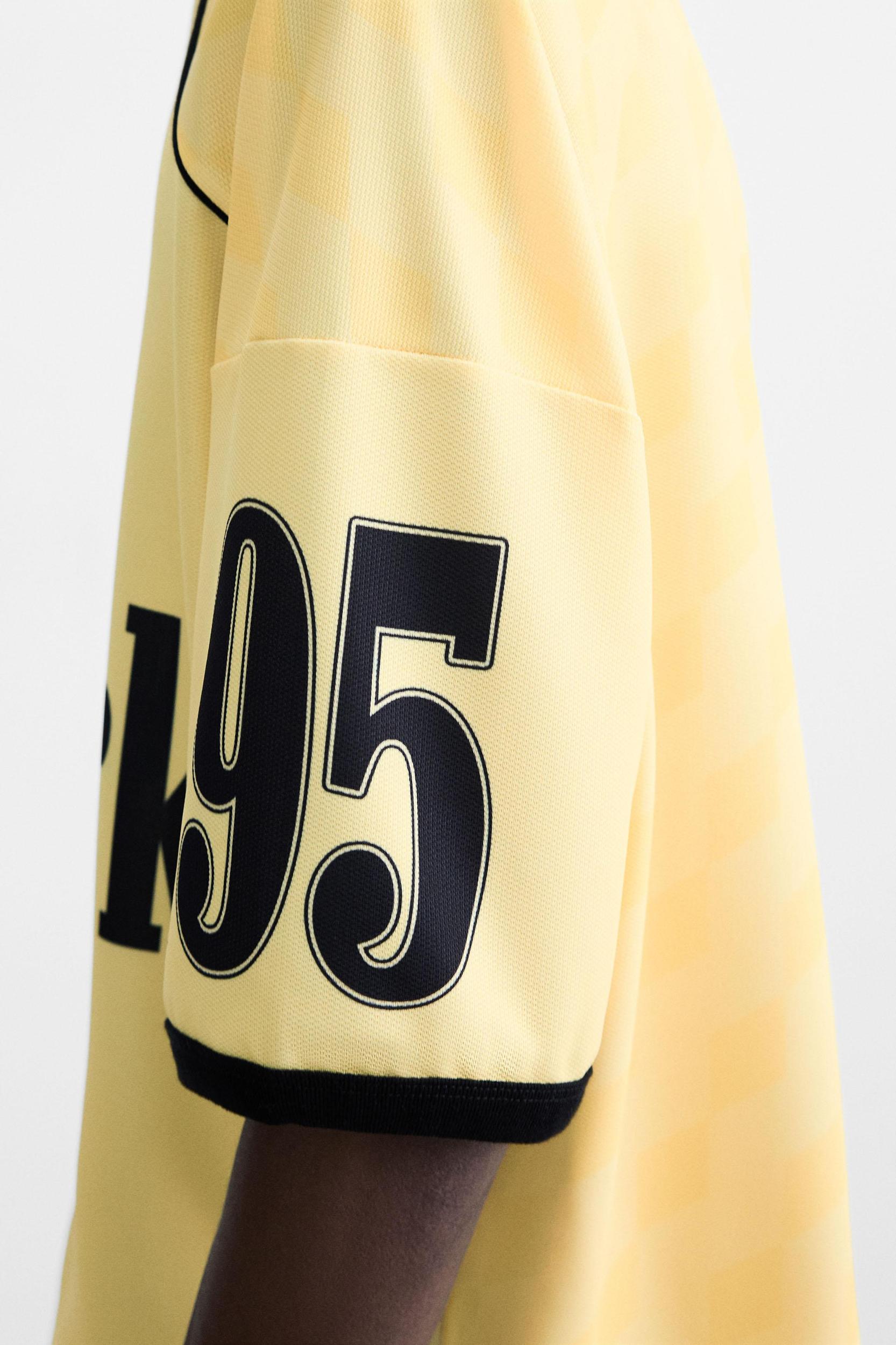 RETRO FOOTBALL PRINTED POLO SHIRT Product Image