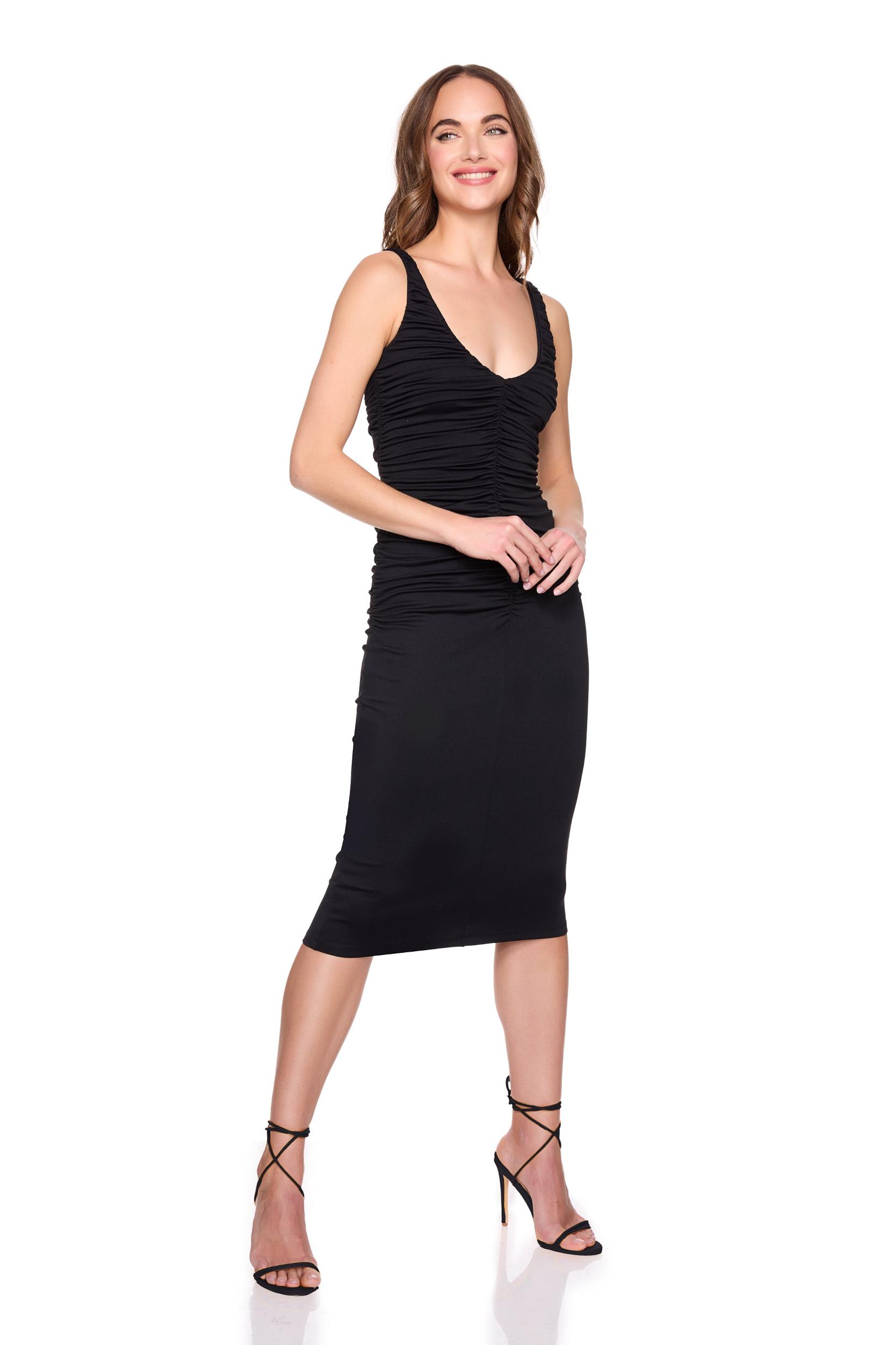 Gathered Scooped Tank Dress Product Image