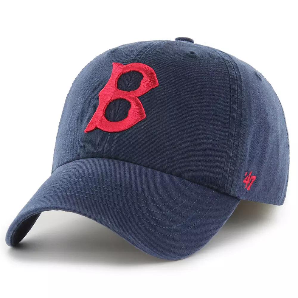 Men's '47 Navy Boston Red Sox Cooperstown Collection Franchise Fitted Hat,  Product Image