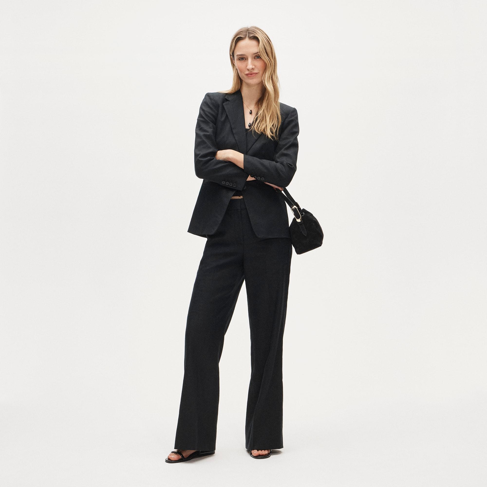 Margeaux blazer in stretch linen blend Product Image