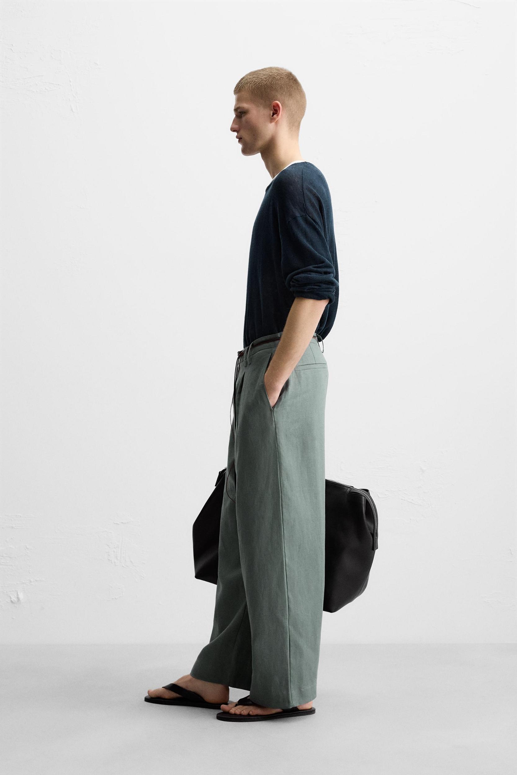 100% LINEN SUIT PANTS Product Image