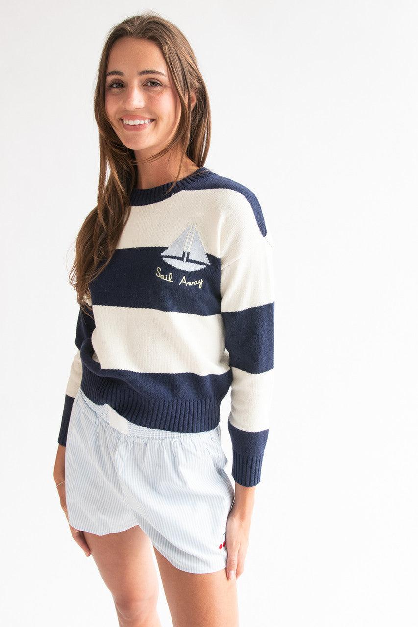 Sail Away Striped Sweater Product Image