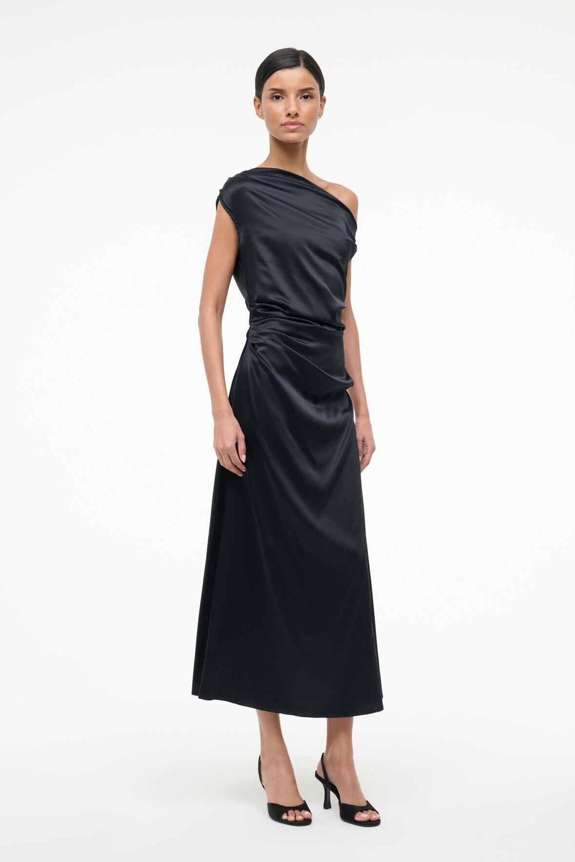 PHARE SILK DRESS | BLACK Product Image