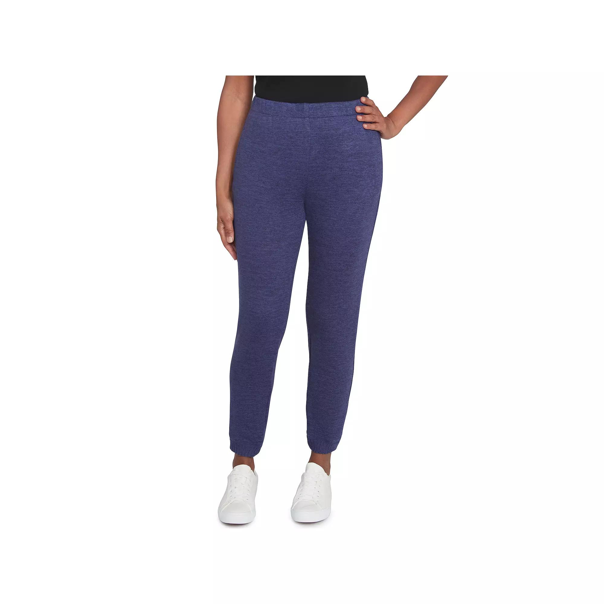 Women's Alfred Dunner Elastic Waist Joggers, Size: XL, Blue Product Image