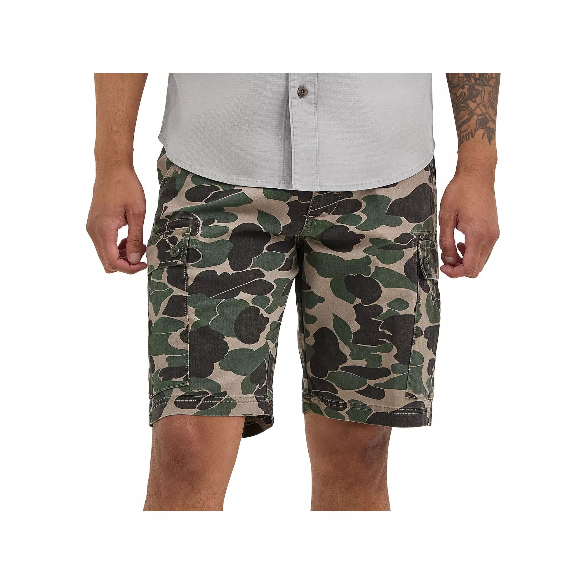 Men's Wrangler 10" Twill Cargo Shorts, Size: 32, Green Product Image