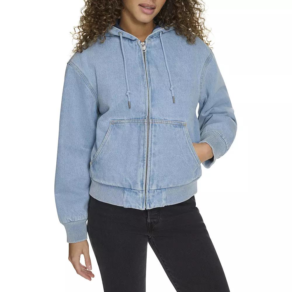Women's Levi's® Quilted Lining Hoodie Bomber Jacket Product Image