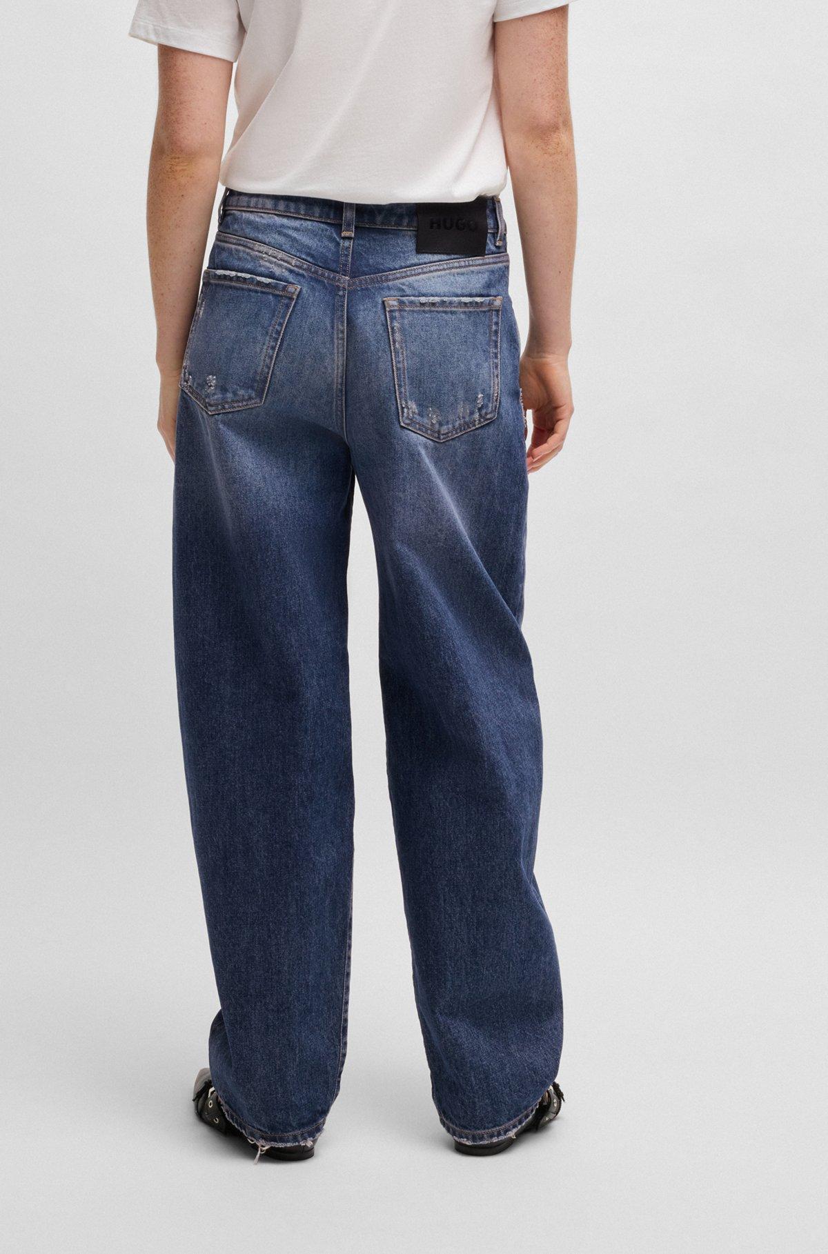 Tapered-fit jeans with barrel leg Product Image