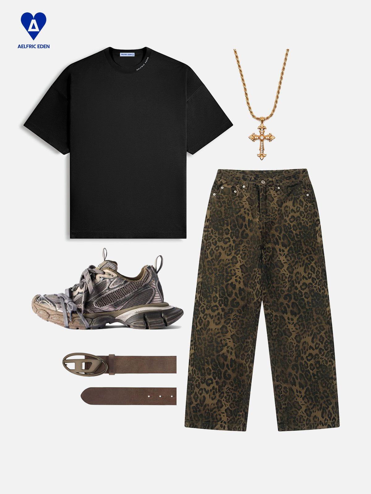 Aelfric Eden Leopard Jeans Product Image