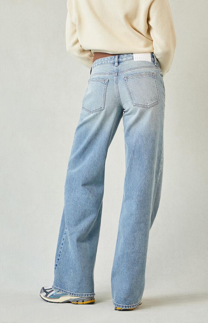 Casey Low Rise Baggy Jeans Light Blue Tinted Product Image