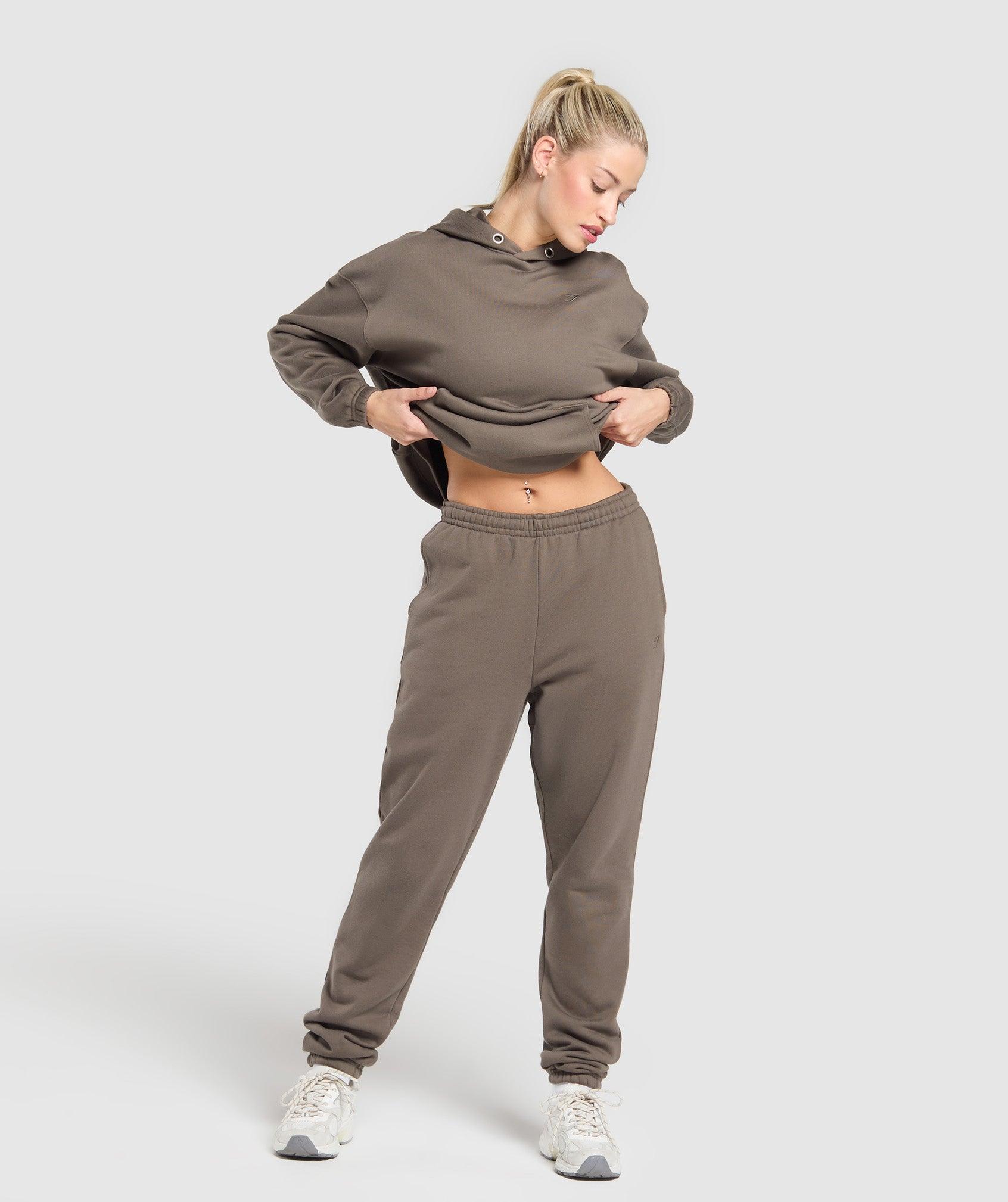 Gymshark Rest Day Sweats 2.0 Oversized Hoodie - Camo Brown Female Product Image