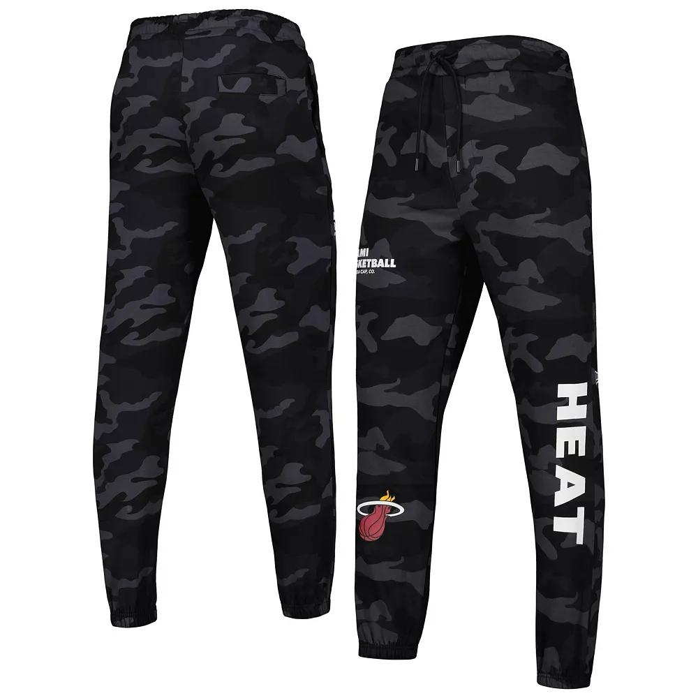 Men's New Era Black/Camo Miami Heat Tonal Joggers,  Product Image