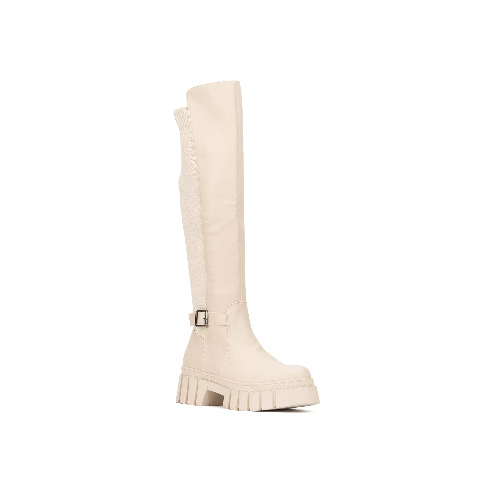 New York & Company Sara Women's Knee-High Boots, Size: 8, Ivory Product Image