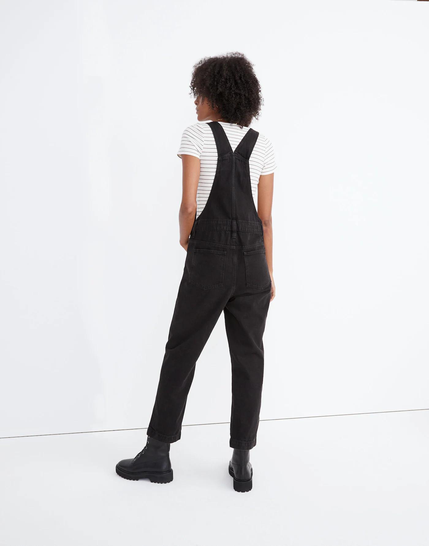 Straight-Leg Overalls in Lunar Wash Product Image