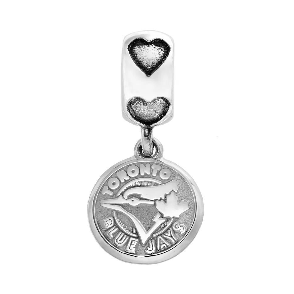 LogoArt Toronto Blue Jays Sterling Silver Team Logo Charm, Women's, Grey Product Image