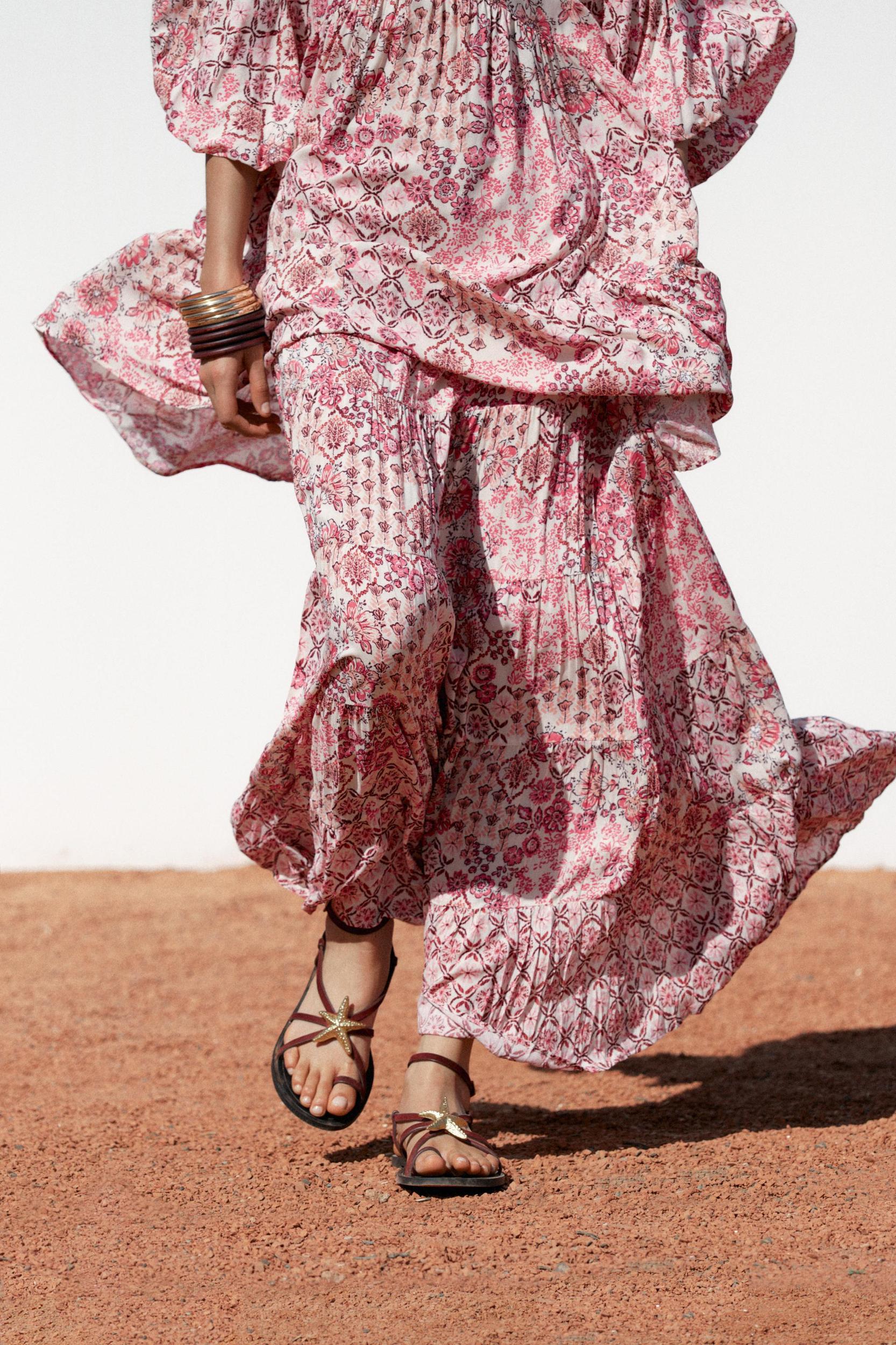 LONG PRINTED SKIRT Product Image