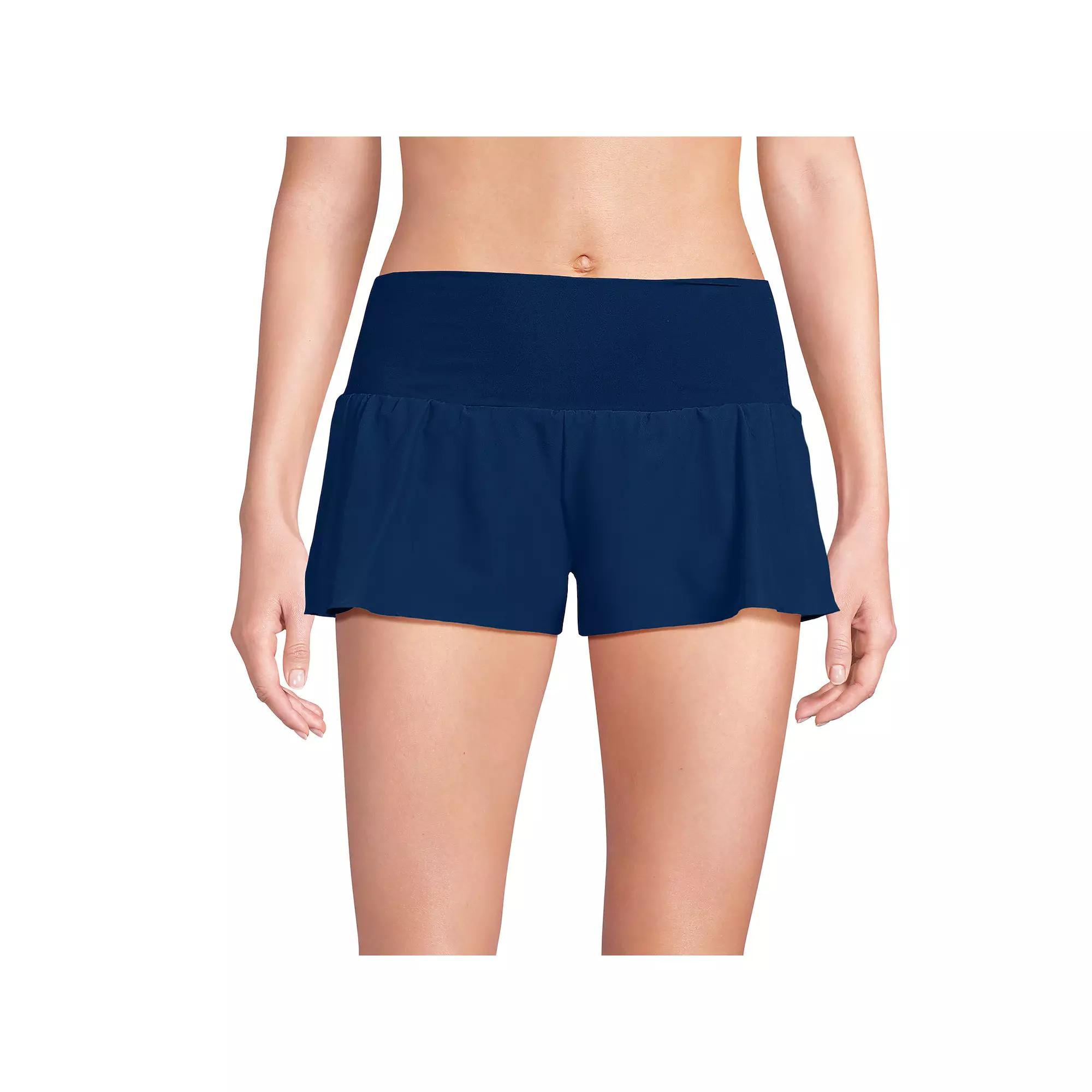 Women's Lands' End 3-Inch Pinchless Flutter Swim Bottoms,  Product Image
