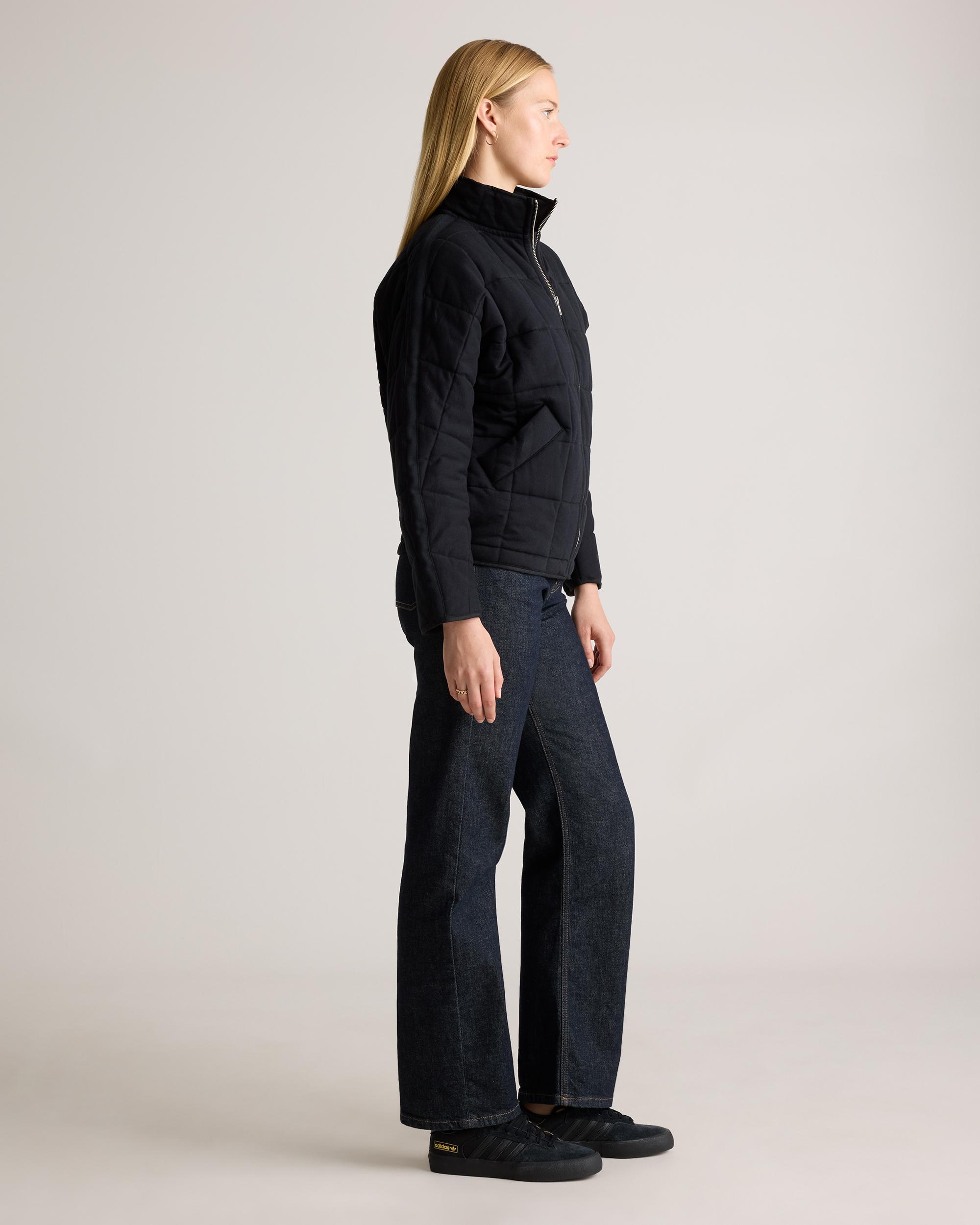 Quince | Women's Quilted Knit Jacket Organic Cotton Product Image