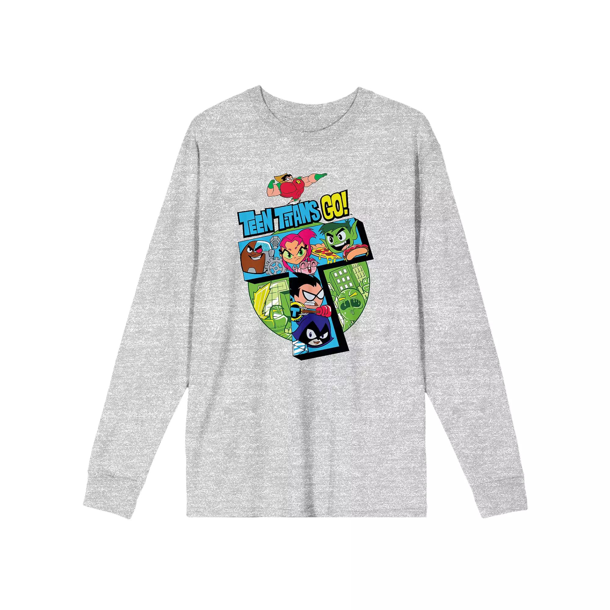 Men's Teen Titans Go to the Movies Long Sleeve Tee,  Product Image